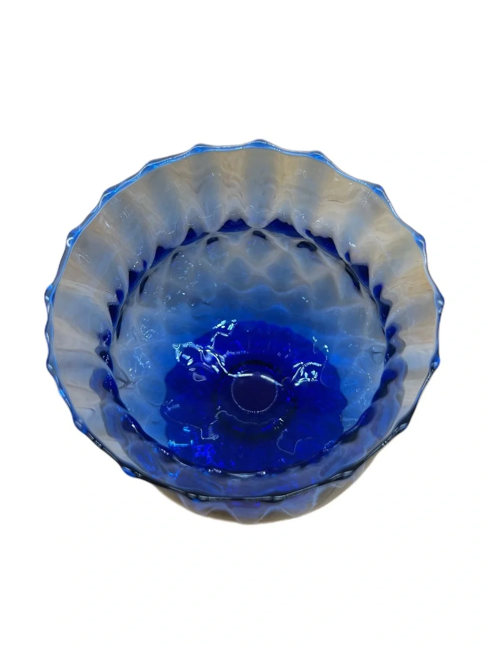 Princes House Cobalt Blue sapphire crystal Glass Decorative Vase